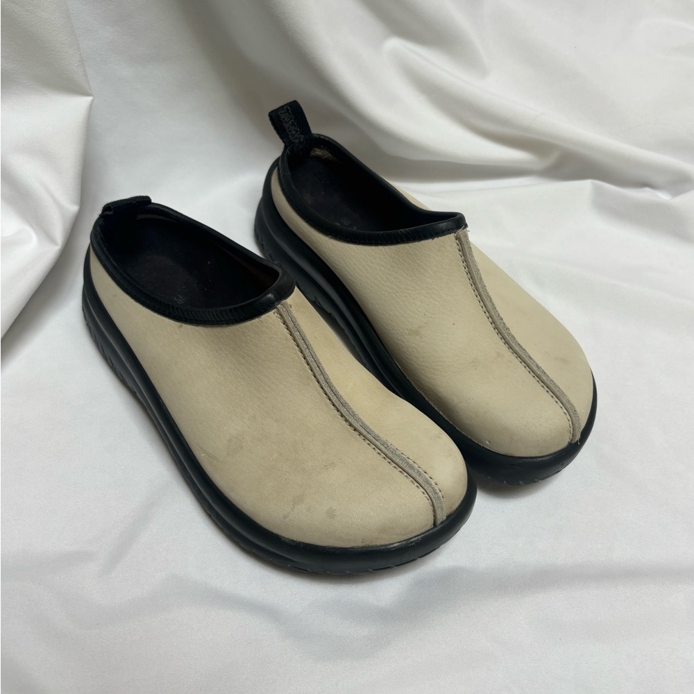 Birkenstock tatami clogs slip on 5 off white cream black